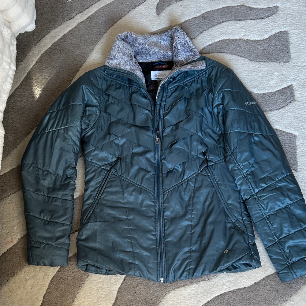 Columbia OmniHeat Women's Teal Puffer Jacket